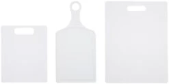 Plastic Cutting Board Set, Dishwasher- Safe Poly Chopping Board For Kitchen With Easy Grip Handles, Set Of 3, White -Peugeot Shop 11Y3KuBhNBL. AC