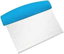 Stainless Steel Pastry Scraper Bench Scraper Chopper, Best As Pizza And Dough Cutter (Silver, 8 Inch) -Peugeot Shop 210yId5zTS. AC