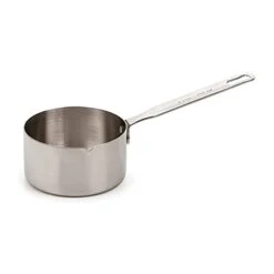 Ss Steel Measuring Pan Scoop, 2 Cups | Dry Or Liquid | Baking Or Cooking | Perfect For Feeding Pets, Cat Dog Food, Bird Seed, Etc. | Dishwasher Safe