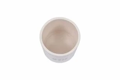 Farmhouse Ceramic Jar With "Woof" Message And Lid With Bone, White And Black -Peugeot Shop 211bAvDpv9L