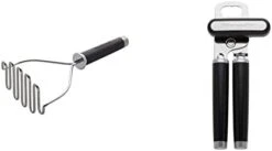 Gourmet Stainless Steel Wire Masher, 10.24-Inch, Black & KE112OHOBA KitchenAid Classic Euro Peeler, One Size Black 2 -Peugeot Shop 211jMFCCWFL. AC 1