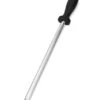 10" Honed Steel Sharpening Rod, Professional Knife Steel Magnetized Safe Oval Handle Perfect For Chefs And Home Cooks,