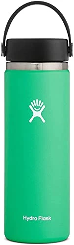 Hydro Flask Water Bottle - Stainless Steel & Vacuum Insulated - Wide Mouth 2.0 With Leak Proof Flex Cap - 20 Oz, Spearmint