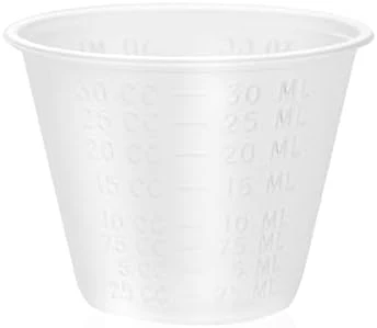 Medicine Cups – 200 Medicine Measuring Cups, Graduated, 1oz Disposable Plastic Medicine Cups, Ideal For Doctor's Offices, School Nurse's, Hospitals, At Home And More 7 Medicine Cups – 200 Medicine Measuring Cups, Graduated, 1oz Disposable Plastic Medicine Cups, Ideal For Doctor's Offices, School Nurse's, Hospitals, At Home And More - Image 7