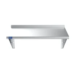 Stainless Steel Wall Shelf | Square Edge | Heavy Duty | Commercial Grade | Wall Mount | NSF Certified (14" Width X 60" Length) -Peugeot Shop 215RjiSA9FL