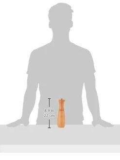 ' Mill Border Grill Pepper Mill, Cherry - 8 Inch, Adjustable Coarseness Fine To Coarse, MADE IN U.S.A. -Peugeot Shop 216KRaJLnAL