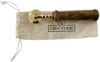 Hef Verde Pasta And Pastry Cutter - Made In Italy (Smooth Brass With Beechwood Handle) 9 Hef Verde Pasta And Pastry Cutter - Made In Italy (Smooth Brass With Beechwood Handle) - Image 9