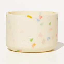 Protective Silicone Sleeve Base For Glass Refillable Bottle, Non- Slip, Durable & Multi Use Accessory, Single (Silicone Base Only, Terrazzo)