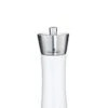 Zassenhaus Augsburg Pepper Grinder Mill, 7-Inch, Gloss White With Stainless Steel
