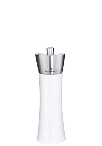 Zassenhaus Augsburg Pepper Grinder Mill, 7-Inch, Gloss White With Stainless Steel 1 Zassenhaus Augsburg Pepper Grinder Mill, 7-Inch, Gloss White With Stainless Steel