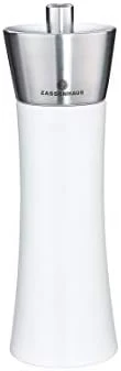 Zassenhaus Augsburg Pepper Grinder Mill, 7-Inch, Gloss White With Stainless Steel 3 Zassenhaus Augsburg Pepper Grinder Mill, 7-Inch, Gloss White With Stainless Steel - Image 3