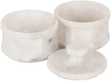 Handmade Marble Black 5” Dual Salt Cellar With Lid – 2” Each Salt And Pepper Bowls Kitchen Container Storage Set – Ideal For Jewelry, Butter Keeper, Sugar & Kitchen Décor 9 Handmade Marble Black 5” Dual Salt Cellar With Lid – 2” Each Salt And Pepper Bowls Kitchen Container Storage Set – Ideal For Jewelry, Butter Keeper, Sugar & Kitchen Décor - Image 9