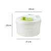 HEIMP Dryer Manual Rotation Salad Spinner Vegetables Lettuce Fruit Washer Dryer Drainer Crisper Strainer, Perfect For Washing & Drying Vegetables Kitchen Slicer