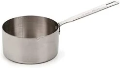 Ss Steel Measuring Pan Scoop, 2 Cups | Dry Or Liquid | Baking Or Cooking | Perfect For Feeding Pets, Cat Dog Food, Bird Seed, Etc. | Dishwasher Safe -Peugeot Shop 21H8Vrb45S. AC