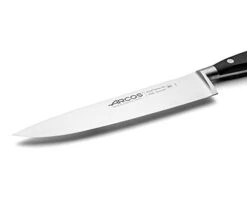 Chef Knife 8 Inch Stainless Steel. Professional Cooking Knife For Cutting Fish, Meat And Onion. Ergonomic Polyoxymethylene Handle And 200mm Blade. Series Riviera. Color Black -Peugeot Shop 21HOfcvTGeL