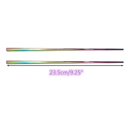 5pairs Polished Multicolor Rainbow 304 Stainless Steel Chopsticks Set,Metal Chopsticks Reusable, Dishwasher Safe, Traditional Chopstick,9.5inch 3 5pairs Polished Multicolor Rainbow 304 Stainless Steel Chopsticks Set,Metal Chopsticks Reusable, Dishwasher Safe, Traditional Chopstick,9.5inch - Image 3