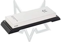 K-80002 Due Cigni Japanese Sharpener Stones Grain 3000/8000, 17.8 X 6 X 2.4 Cm, White/Yellow -Peugeot Shop 21IilHKXZL. AC