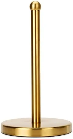 Paper Towel Holder Countertop With Heavy Weighted Base (3 LBS In Weight, And 7.5 Inch In Diameter), One-Handed Design For Easy Ripping (Stainless Steel Brushed Nickel) 8 Paper Towel Holder Countertop With Heavy Weighted Base (3 LBS In Weight, And 7.5 Inch In Diameter), One-Handed Design For Easy Ripping (Stainless Steel Brushed Nickel) - Image 8