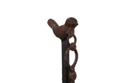 Decorative Distressed Vintage Metal Scale With Bird Finial, Bronze -Peugeot Shop 21MdrMhJOJL