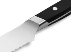 Serrated Bread Knife - 9.5 Inch Bread Cutter - High Carbon Stainless Steel Serrated Kitchen Knives, Black 11 Serrated Bread Knife - 9.5 Inch Bread Cutter - High Carbon Stainless Steel Serrated Kitchen Knives, Black -Peugeot Shop 21O8FFtBazL