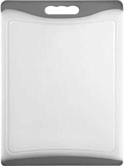 Extra Large Cutting Board, 17.33" Plastic Cutting Board For Kitchen Dishwasher Chopping Board With Juice Grooves Kitchen Cutting Board With Easy Grip Handle, Clear And Black,XL, Kikcoin -Peugeot Shop 21OCN2I6VVS. AC