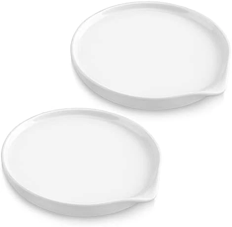 Starry Spoon Rest For Kitchen, 5 Inch Ceramic Spoon Rest For Stove Top, Spoon Holder For Kitchen Counter, Heat-Resistant And Dishwasher Safe, 2 Pack, White 8 Starry Spoon Rest For Kitchen, 5 Inch Ceramic Spoon Rest For Stove Top, Spoon Holder For Kitchen Counter, Heat-Resistant And Dishwasher Safe, 2 Pack, White - Image 8