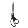 Universal Stainless Steel Office Scissors, 8.5" Long, 3.75" Cut Length, Black Offset Handle