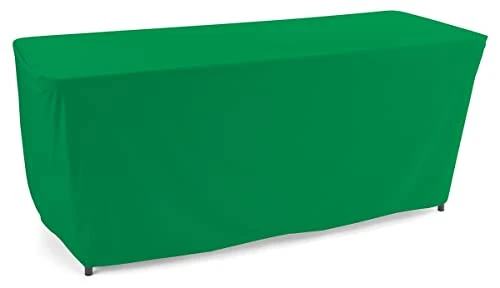 Convertible Polyester Table Cloth, 8' To 6' - Kelly Green (CVL8KG) 1 Convertible Polyester Table Cloth, 8' To 6' - Kelly Green (CVL8KG)