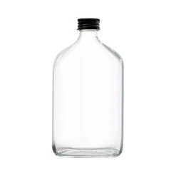 15 Pack Glass Flask Liquor Bottle With Black Caps, 12OZ Drink Bottles For Beer Milk Beverage Perfume Oil Sauce Whiskey Soda Liquid -Peugeot Shop 21UbUy1VCsL