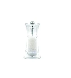 Verona 5.1 Inch / 13 Cm Clear Acrylic Salt Mill With Adjustable Grinder