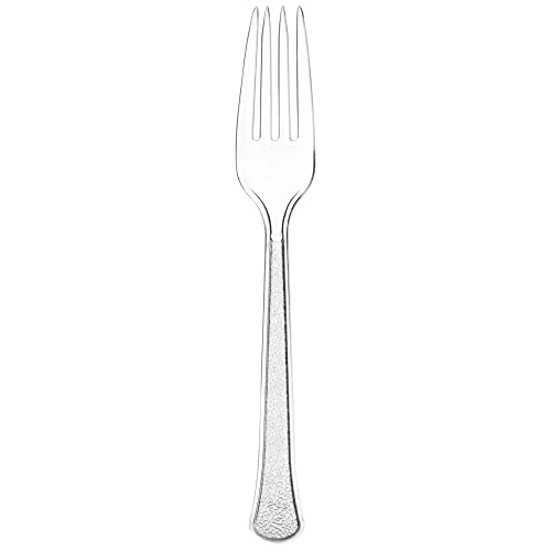 Amscan Clear Premium Heavy Weight Plastic Forks, Pack Of 48 1 Amscan Clear Premium Heavy Weight Plastic Forks, Pack Of 48