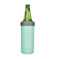 2-in-1 Stainless Steel Can Cooler Insulated For All 24&25 Oz Cans, Beer Can Cooler,seltzer Can Coozie, Can Insulator,and Work As A Iced Coffee Tumbler With Lid And Straw(Seafoam) -Peugeot Shop 21WQqFixX9L