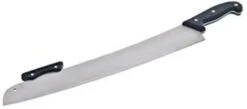 Talcraft PPK17 Stainless Steel Pizza Knife With Double Handles, 18" Blade, Black