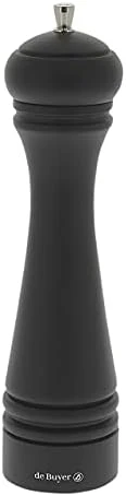 De Buyer JAVA Salt Mill, Matte Black - 8.25” - Stainless Steel & Beechwood - Includes Knob To Adjust Grind Size - Corrosion Resistant - Made In France 8 De Buyer JAVA Salt Mill, Matte Black - 8.25” - Stainless Steel & Beechwood - Includes Knob To Adjust Grind Size - Corrosion Resistant - Made In France - Image 8