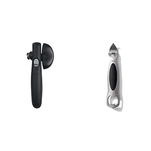OXO Good Grips Snap Lock Can Opener & SteeL Stainless Steel Bottle And Can Opener 1 OXO Good Grips Snap Lock Can Opener & SteeL Stainless Steel Bottle And Can Opener