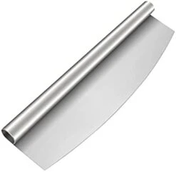 Stainless Steel Pastry Scraper Bench Scraper Chopper, Best As Pizza And Dough Cutter (Silver, 8 Inch) -Peugeot Shop 21dwAWoZ76S. AC