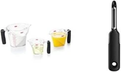 OXO Good Grips 3-Piece Angled Measuring Cup Set, Black -Peugeot Shop 21fmzthw2oL. AC