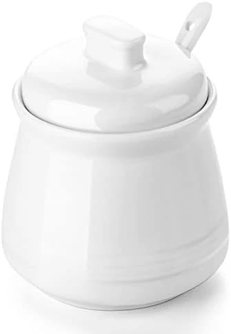 Sugar Container, Sugar Bowl With Lid And Spoon, Ceramic Sugar Packet Holder For Coffee Bar, Countertop, Salt Bowl Salt Container,Teal Kitchen Accessories And Decor, 12oz 9 Sugar Container, Sugar Bowl With Lid And Spoon, Ceramic Sugar Packet Holder For Coffee Bar, Countertop, Salt Bowl Salt Container,Teal Kitchen Accessories And Decor, 12oz - Image 9