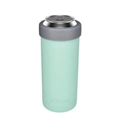 2-in-1 Stainless Steel Can Cooler Insulated For All 24&25 Oz Cans, Beer Can Cooler,seltzer Can Coozie, Can Insulator,and Work As A Iced Coffee Tumbler With Lid And Straw(Seafoam) -Peugeot Shop 21qu0dsJCFL