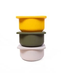 Babadoh Set Of 6 Pizza Dough Containers And Lids (multi)