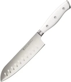 Forged Premio Hollow Edge Santoku Knife, 7-inch, Black/Stainless Steel -Peugeot Shop 21xRKEMR9nL. AC