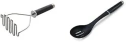 Gourmet Stainless Steel Wire Masher, 10.24-Inch, Black & KE112OHOBA KitchenAid Classic Euro Peeler, One Size Black 2 -Peugeot Shop 21yEB9WBozL. AC 1