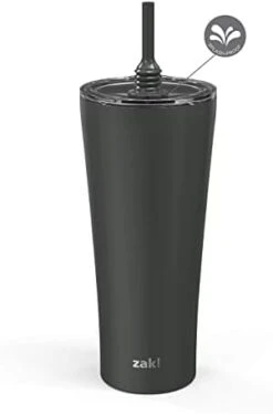 Alfalfa Stainless Steel Vacuum Insulated Double Wall Tumbler With Flexible Silicone Straw, Travel Tumbler With Splash Proof Lid Keeps Drinks Cold (18/8 SS, 30oz, Lilac) -Peugeot Shop 21zglkVxm7L. AC