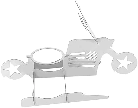 Nwejron Beer Can Chicken Rack, Motorcycle Shape Chicken Holder Sturdy Removable Portable For Outdoor For Home(Five-Pointed Star) 6 Nwejron Beer Can Chicken Rack, Motorcycle Shape Chicken Holder Sturdy Removable Portable For Outdoor For Home(Five-Pointed Star) - Image 6