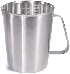 Measuring Cup, [Upgraded, 3 Measurement Scales, Including Cup Scale, ML Scale, Ounce Scale], Newness Stainless Steel Measuring Cup With Marking With Handle, 16 Ounces (0.5 Liter, 2 Cup) -Peugeot Shop 310HKUKX9iL. AC