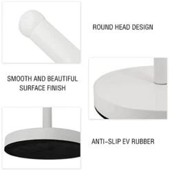 Paper Towel Holder 1.8 LBS Heavy Weighted Base Sturdy Metal Paper Towel Dispenser Kitchen Steady Bathroom Towel Roll Stand Organizer Paper Roll Holder For Countertop Matte White(A075) -Peugeot Shop 310rIZkSzsL