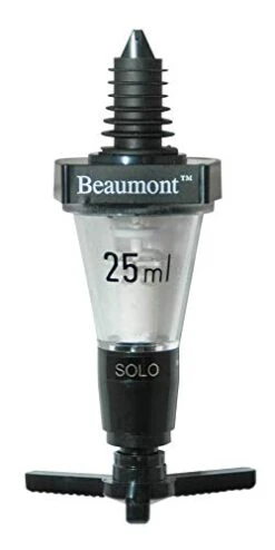 Beaumont Doseur De Liqueur Solo 25ml Optique Bar Noir Classique