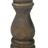 Vintage 7.5 Inch / 19 Cm Brown Fir Wood Salt Mill With Adjustable Ceramic Grinder