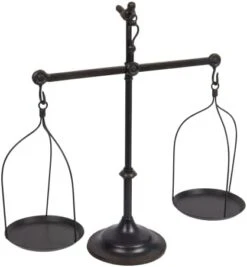 Decorative Distressed Vintage Metal Scale With Bird Finial, Bronze -Peugeot Shop 311NrCgZRnL. AC