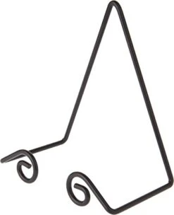 Bard's Black Wall Mountable Platter Hanger, 7" H X 5.5" W X 3.5" D